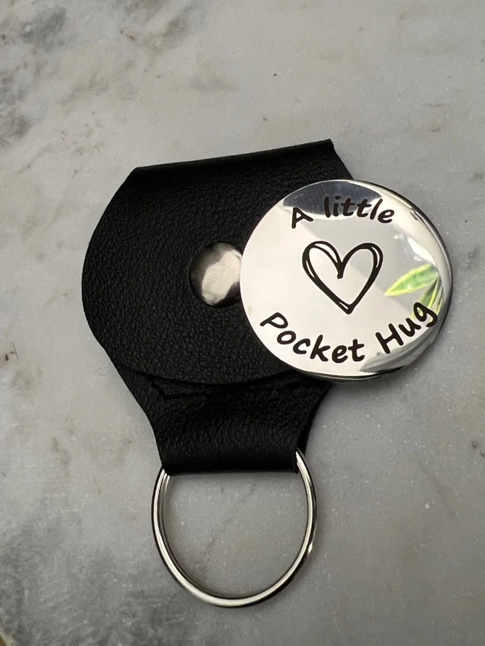 A little Pocket Hug Keychain - Black